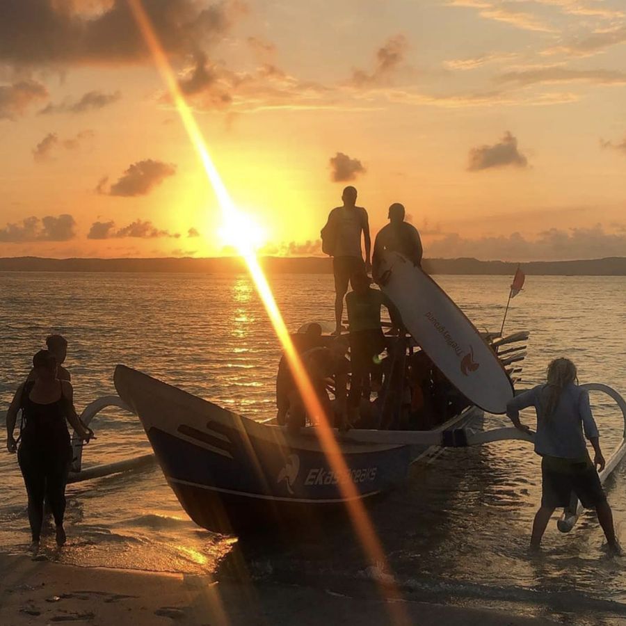 surfers in sea