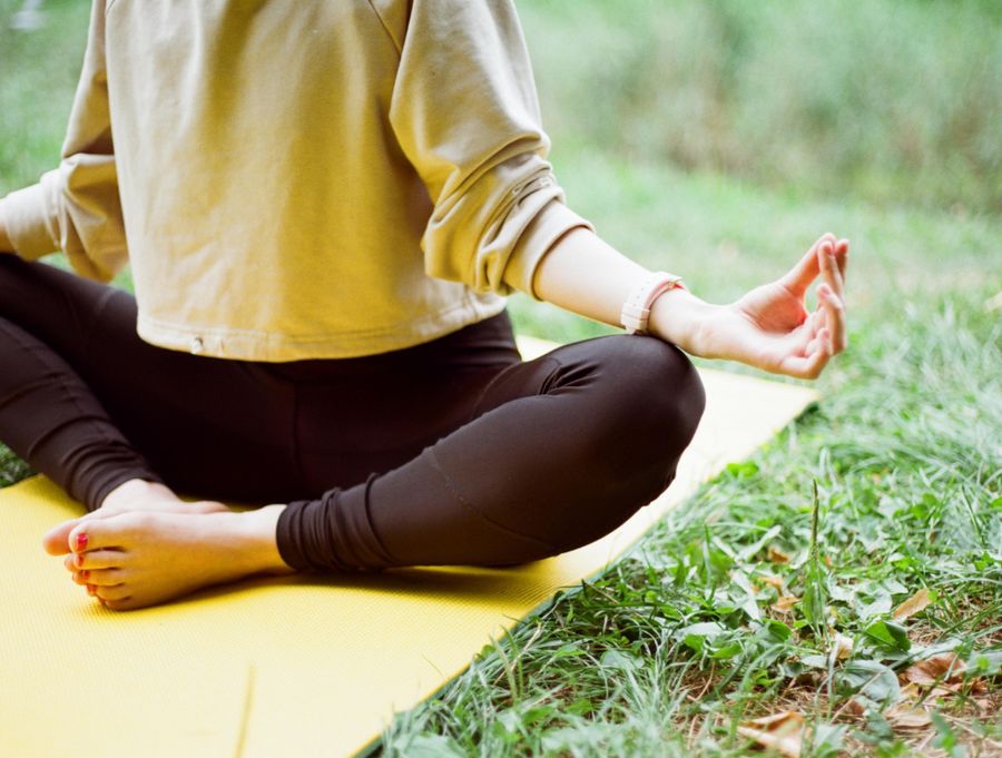 women doing yoga